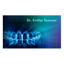 Stylish dental art business card