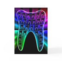 Stylish dental art greeting card