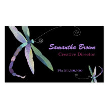 Stylish Dragonfly: Designer Business Cards