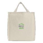 Stylish Eco-Hero shopping bag embroidered bags