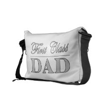 Stylish Elegant Gifts for Dads : First Class Dad Messenger Bag