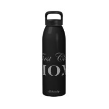 Stylish Elegant Gifts for Moms : First Class Mom Water Bottle