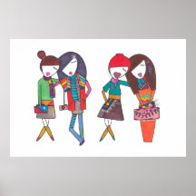 Stylish friends part one & two dual on poster