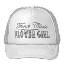 Stylish Funny Gifts : First Class Flower Girl Mesh Hats