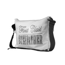 Stylish Funny Gifts : First Class Stepfather Messenger Bag