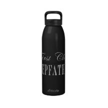 Stylish Funny Gifts : First Class Stepfather Water Bottle