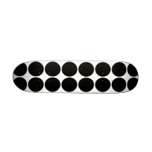 Stylish Gifts for Girls Black Polka Dots on White Skateboard Decks