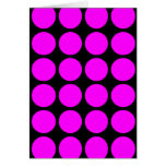 Stylish Gifts for Girls : Pink Polka Dots on Black Cards