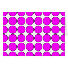 Stylish Gifts for Girls : Pink Polka Dots on White Card