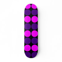 Stylish Gifts for Girls : Pink & Purple Polka Dots Custom Skate Board