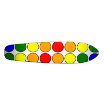 Stylish Gifts for Girls : Rainbow Polka Dots Skate Board