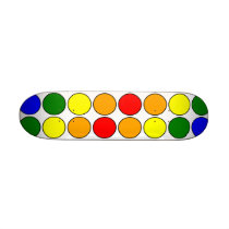 Stylish Gifts for Girls : Rainbow Polka Dots Skate Boards