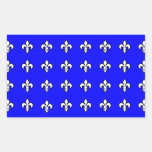 Stylish Gifts for Girls : White Fleur de Lis Rectangle Sticker