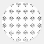 Stylish Gifts for Girls : White Fleur de Lis Sticker