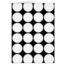 Stylish Gifts for Girls : White Polka Dots Greeting Cards