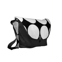 Stylish Gifts for Girls : White Polka Dots Courier Bags