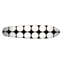 Stylish Gifts for Girls : White Polka Dots Skateboards