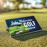 Stylish golf profile business card