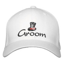 Stylish Groom's Embroidered Cap Embroidered Baseball Caps
