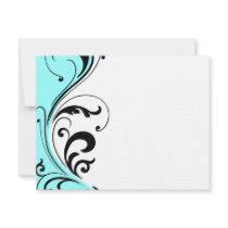 Stylish Hair Salon Notecards Custom Invite