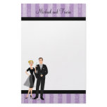 Stylish Martini Couple Personalized Stationery