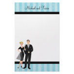 Stylish Martini Couple Stationery
