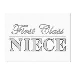 Stylish Nieces Gifts First Class Niece Canvas Prints