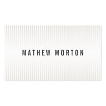 Stylish pale brown stripes elegant professional business card template