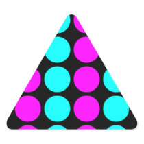 Stylish Patterns for Her : Pink & Cyan Polka Dots Sticker