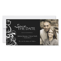 Stylish Photo Save The Date Invitation Photo Card Template