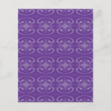 Stylish Purple Swirl Pattern. Custom Flyer