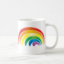 Stylish Rainbow Coffee Mugs