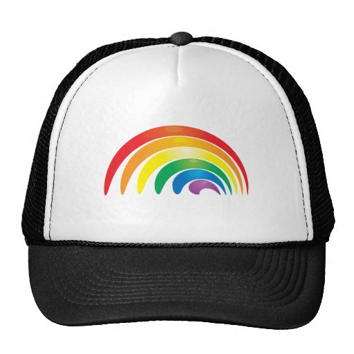 Stylish Rainbow Mesh Hats