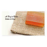 Stylish relaxing salon and spa business cards