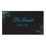 Stylish Spa Floral Blue Turquoise Business Card