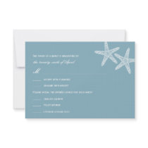 Stylish Starfish Wedding RSVP/Response Cards