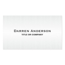Stylish white grey stripes elegant professional business cards
