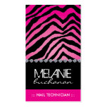 Stylish Zebra Print Business Card