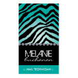 Stylish Zebra Print Business Card