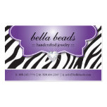 Stylish Zebra Print Business Cards