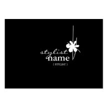 Stylist Black Chubby Business Card