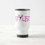 Stylist Pink with Scissors Mugs