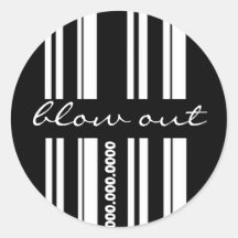 stylist retail sticker black