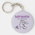 Styliste en coiffure porte-clés