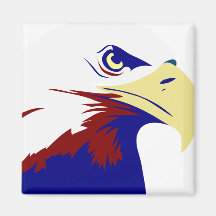 Stylized American Eagle Fridge Magnet