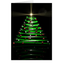Stylized Christmas Tree Greeting Cards
