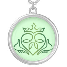 Stylized Claddagh Necklace