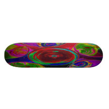 Stylized Coloured Cocktail Shot Glasses Skateboards