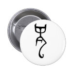 Stylized Dragon Character Design Pinback Buttons