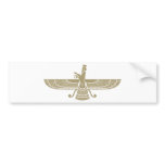 Stylized Faravahar Bumper Stickers